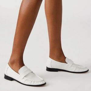 Steve Madden White Loafers